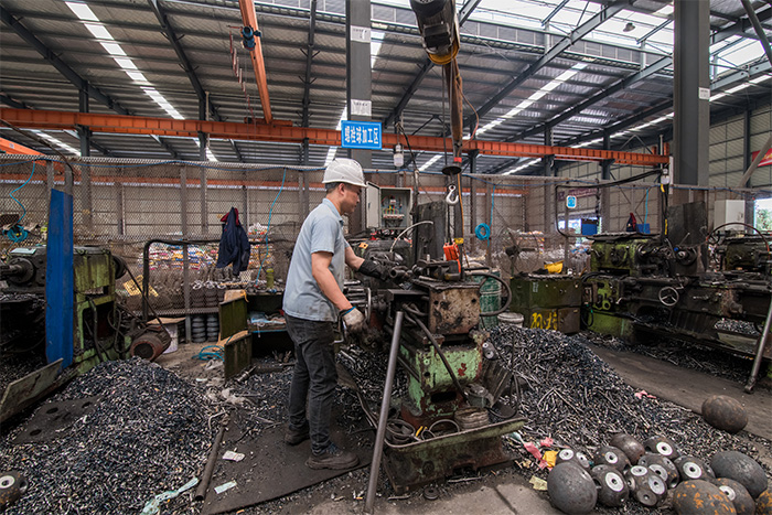 余姚网架配件-螺栓球加工车间